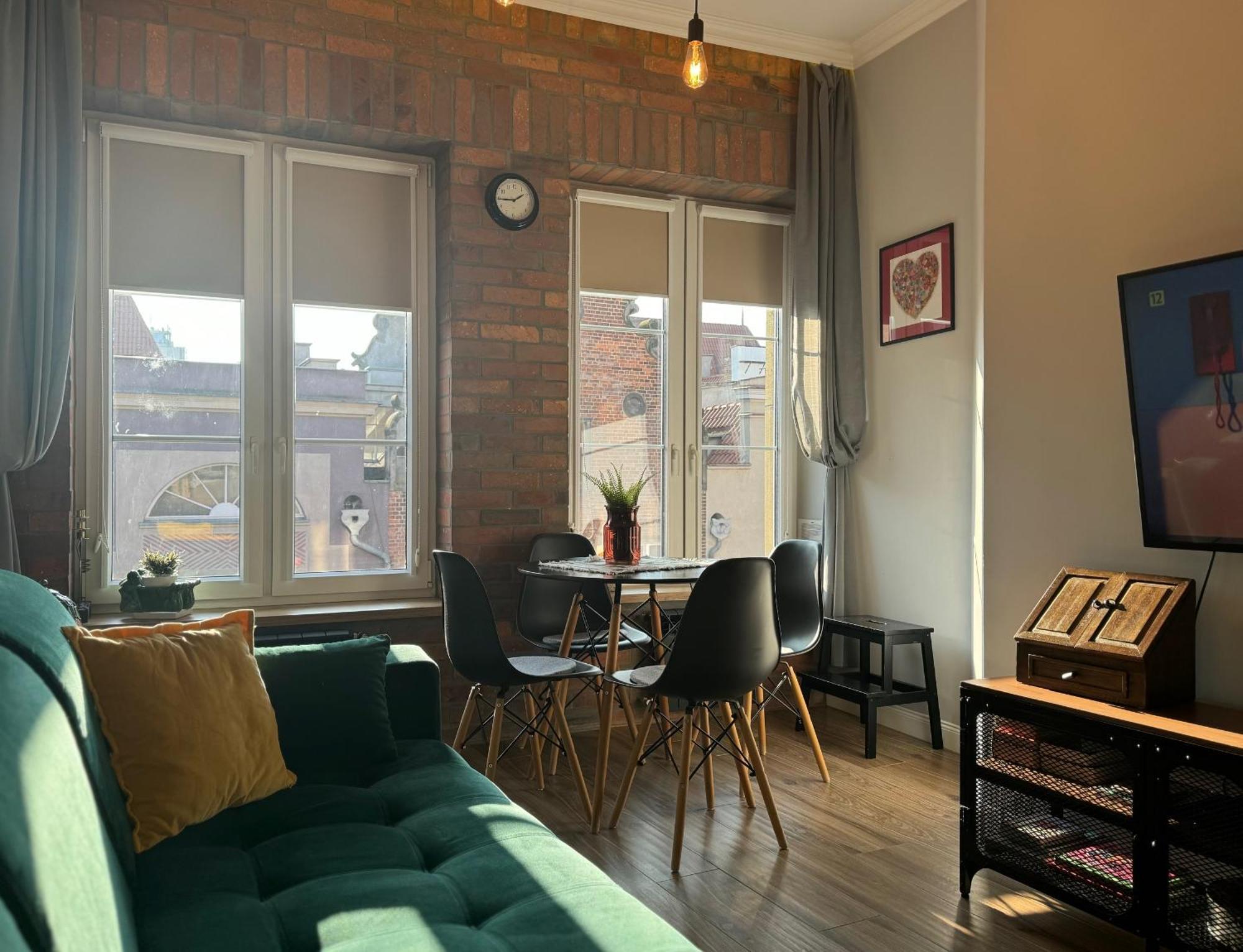 Apartament Zielony Lub Bursztynowy Z Parkingiem Stare Miasto Danzig Exterior foto